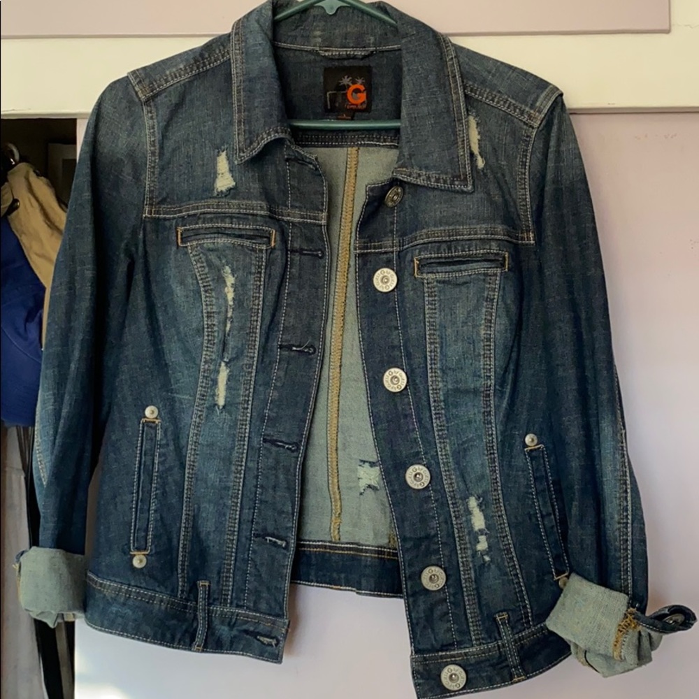 G by Guess distressed jean jacket